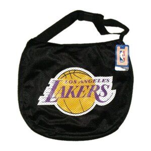 Los Angeles Lakers Jersey Style Material 13x15 inch Shoulder Tote Bag Purse New
